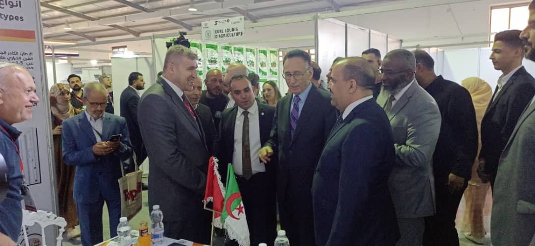 Receiving the Libyan Minister of Industry