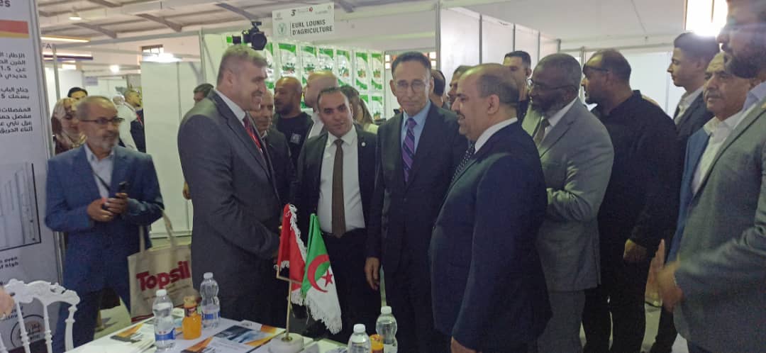 Receiving the Libyan Minister of Industry