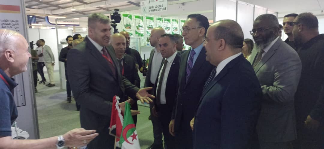 Receiving the Libyan Minister of Industry