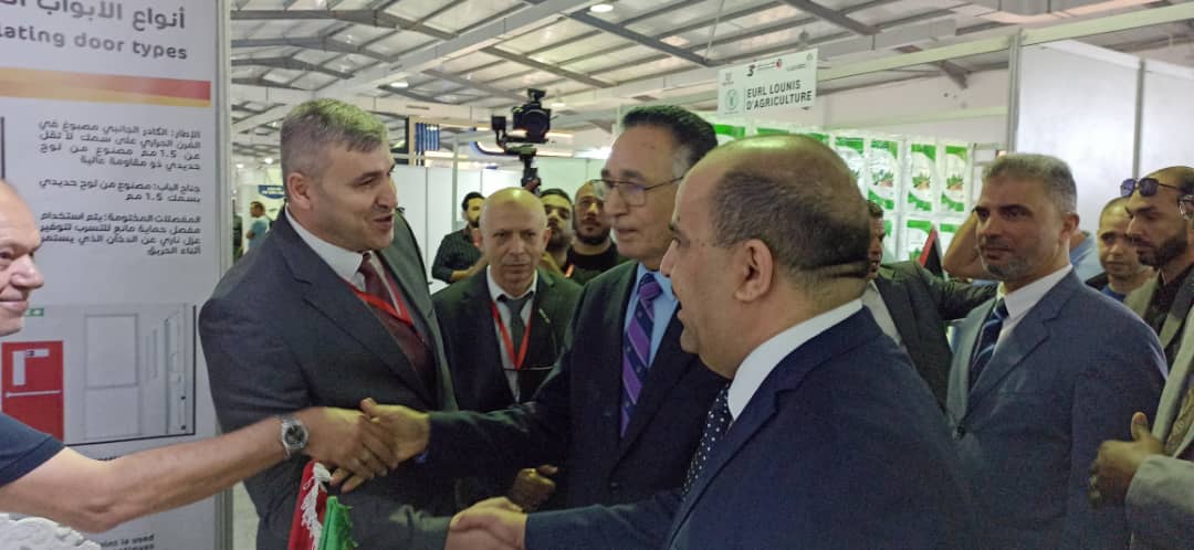 Receiving the Libyan Minister of Industry