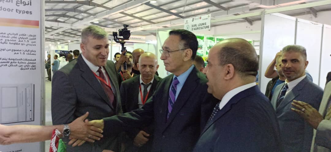 Receiving the Libyan Minister of Industry