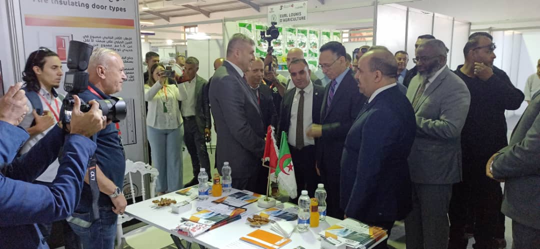 Receiving the Libyan Minister of Industry