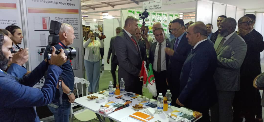 Receiving the Libyan Minister of Industry