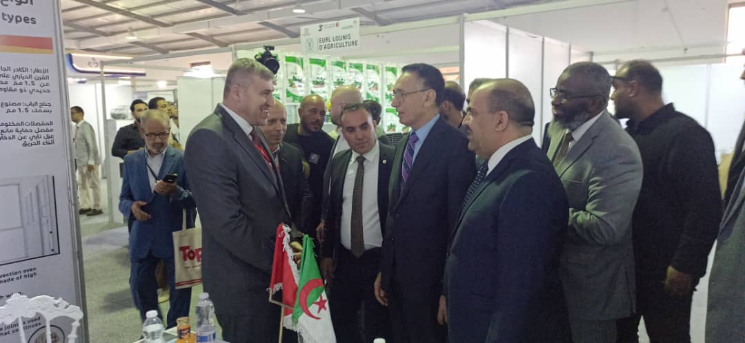 Receiving the Libyan Minister of Industry