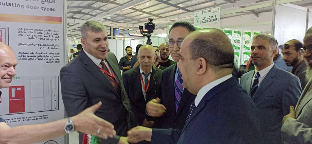 Receiving the Libyan Minister of Industry