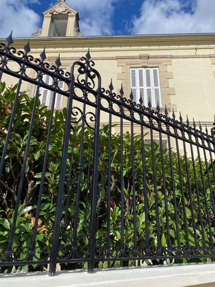 wrought iron doors and windows and panels