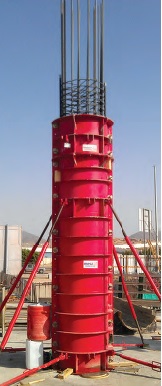 adjustable column formwork